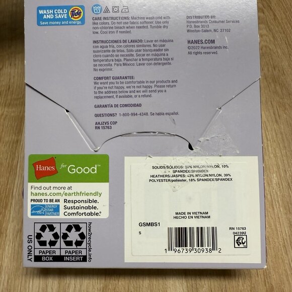 Hanes Girls Underwear 4 Pack Boy Shorts Seamless Comfort Size S Tagless Stretch - Picture 5 of 5